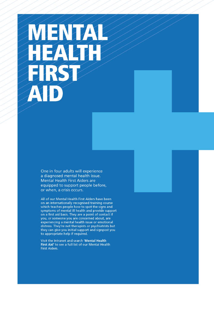 Mental Health First Aiders poster pic