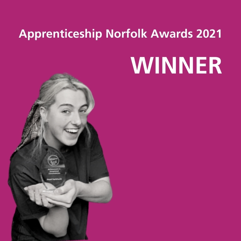 NCH&C apprentice wins at the Apprenticeship Norfolk Awards 2021